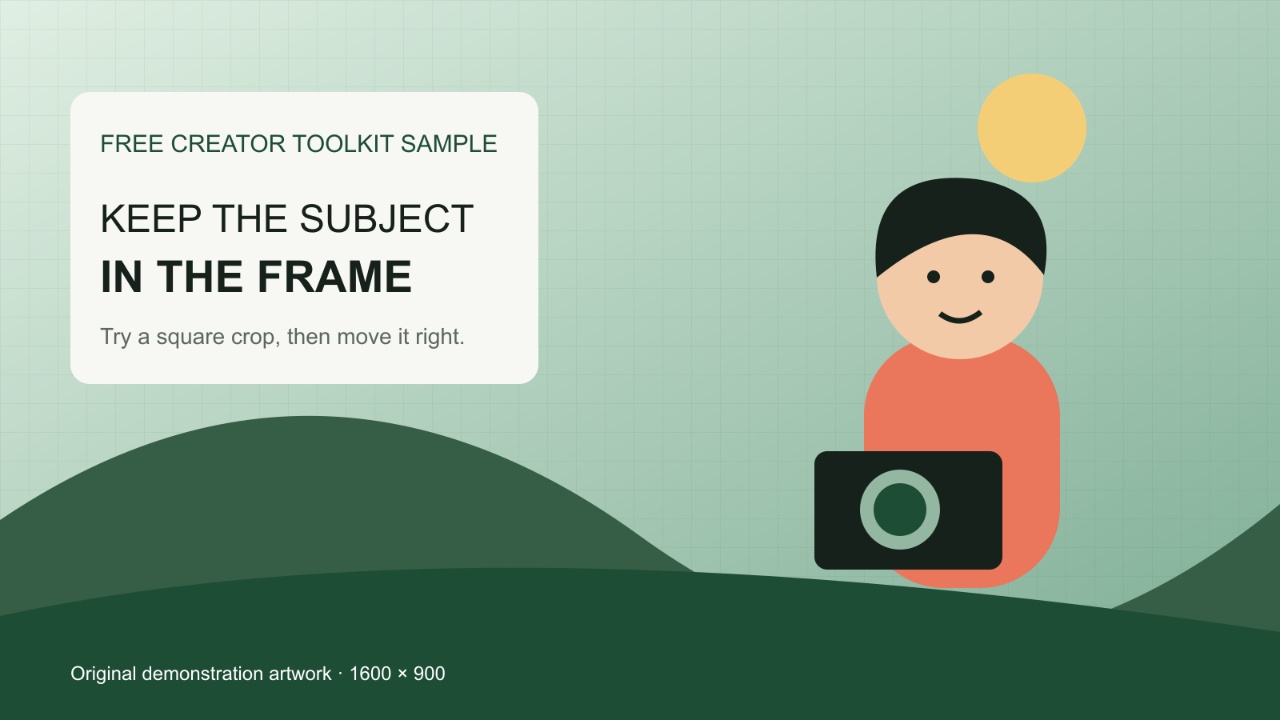 The illustration after JPEG encoding and resizing, retaining the full landscape composition.